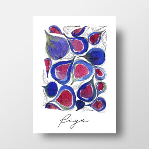 Sweet Watercolor Figs