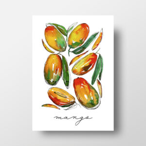 Tropical Watercolor Mango