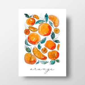 Juicy Watercolor Oranges